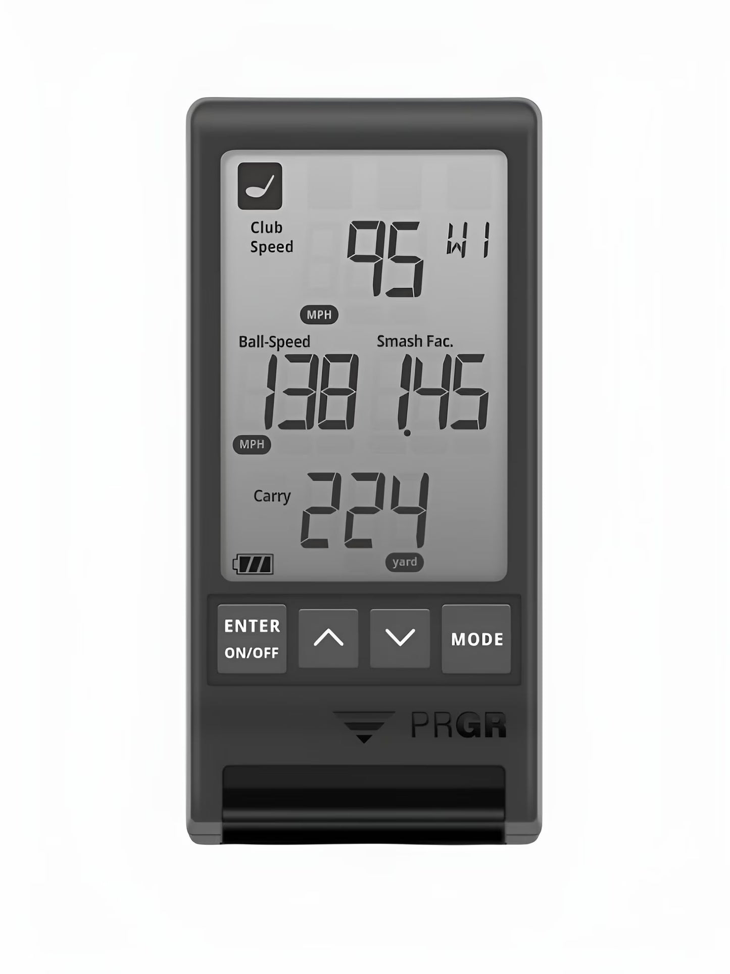 Black Pocket Golf Launch Monitor HS-130A (2021 Model)