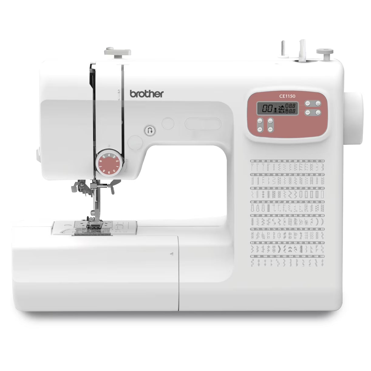 CE1150 110-Stitch Computerized Sewing Machine with Auto Needle Threader, LCD Display & Wide Range of Stitches