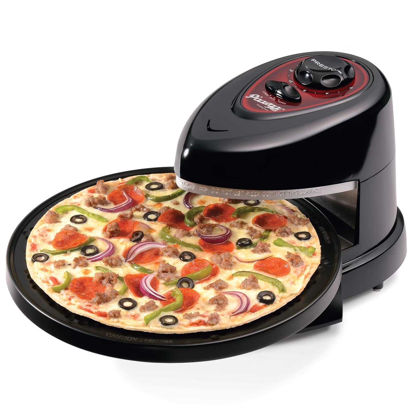 Pizzazz Plus Rotating Pizza Oven, 03430 Black