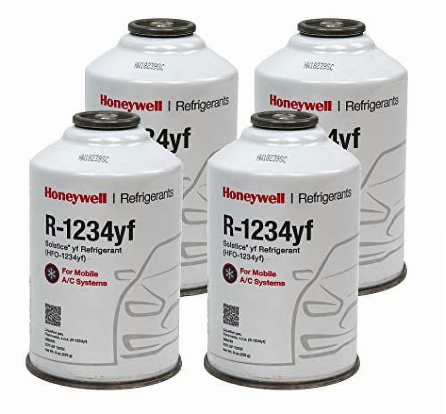 R1234YF HFO-1234yf Low Global Warming Potential 8 oz Automotive Refrigerant (4 Pack)