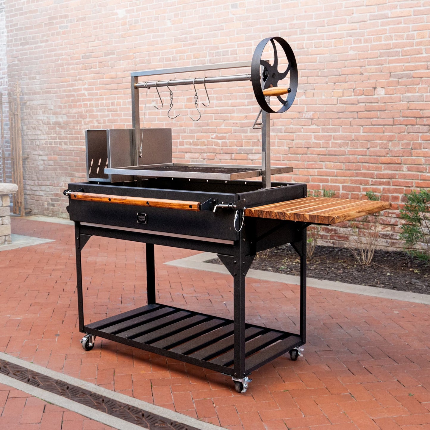 Argentine Santa Maria Wood Fire & Charcoal Steel BBQ Grill, Brasero