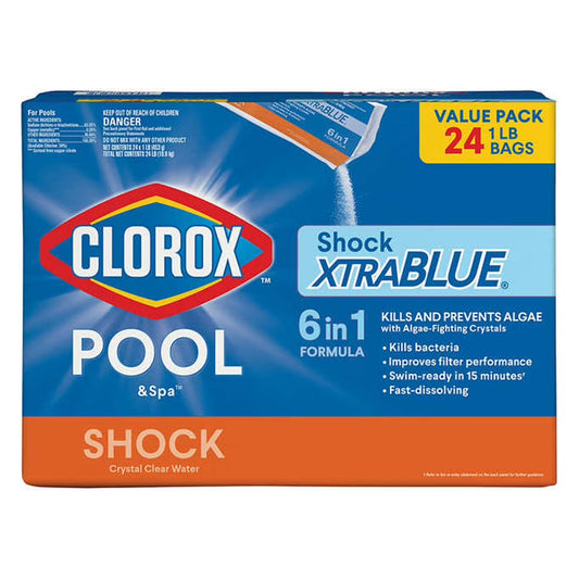 Pool and Spa XtraBlue Shock, 24 Pack