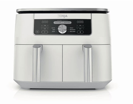 Foodi 6-in-1, 8 Quart 2-Basket Air Fryer with DualZone Technology -White