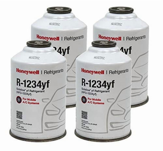 R1234YF HFO-1234yf Low Global Warming Potential 8 oz Automotive Refrigerant (4 Pack)