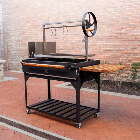 Argentine Santa Maria Wood Fire & Charcoal Steel BBQ Grill, Brasero