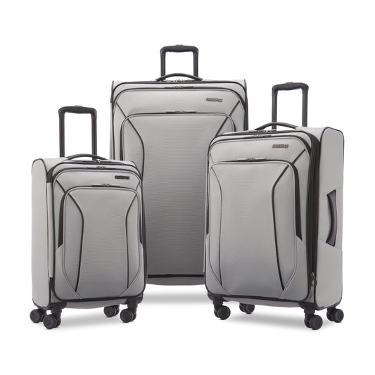 X-Lite 3-Piece Luggage Set with Spinner Wheels - Light Grey