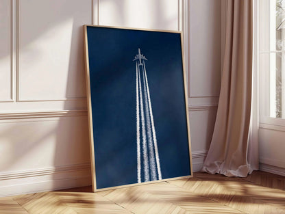 Airplane Poster, Aviation Wall Art, Modern Plane Print, Airport & Travel Decor
