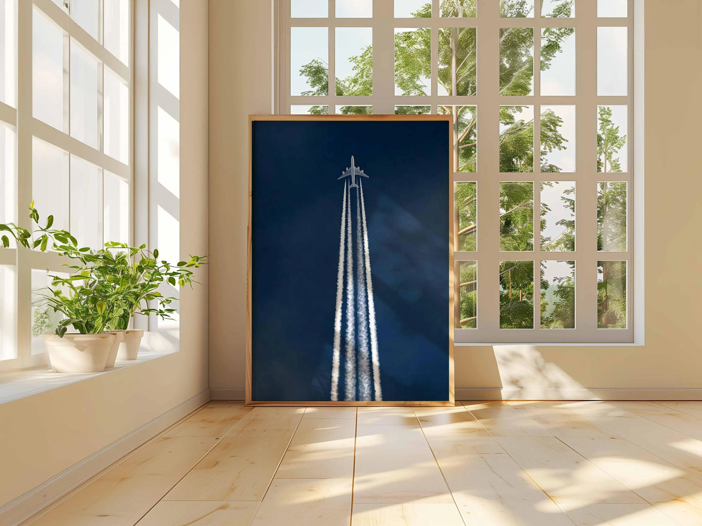 Airplane Poster, Aviation Wall Art, Modern Plane Print, Airport & Travel Decor